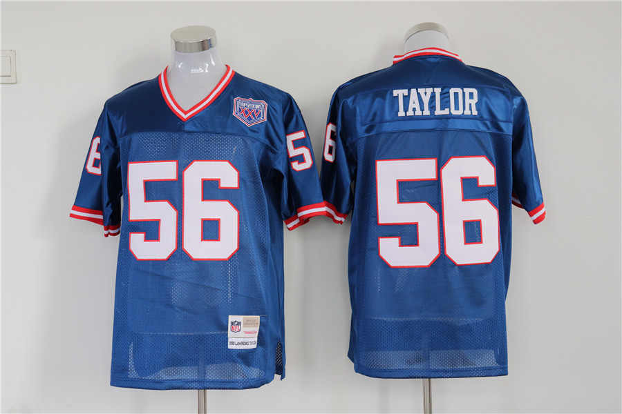 Men's New York Giants Lawrence Taylor Mitchell & Ness Royal Legacy Jersey